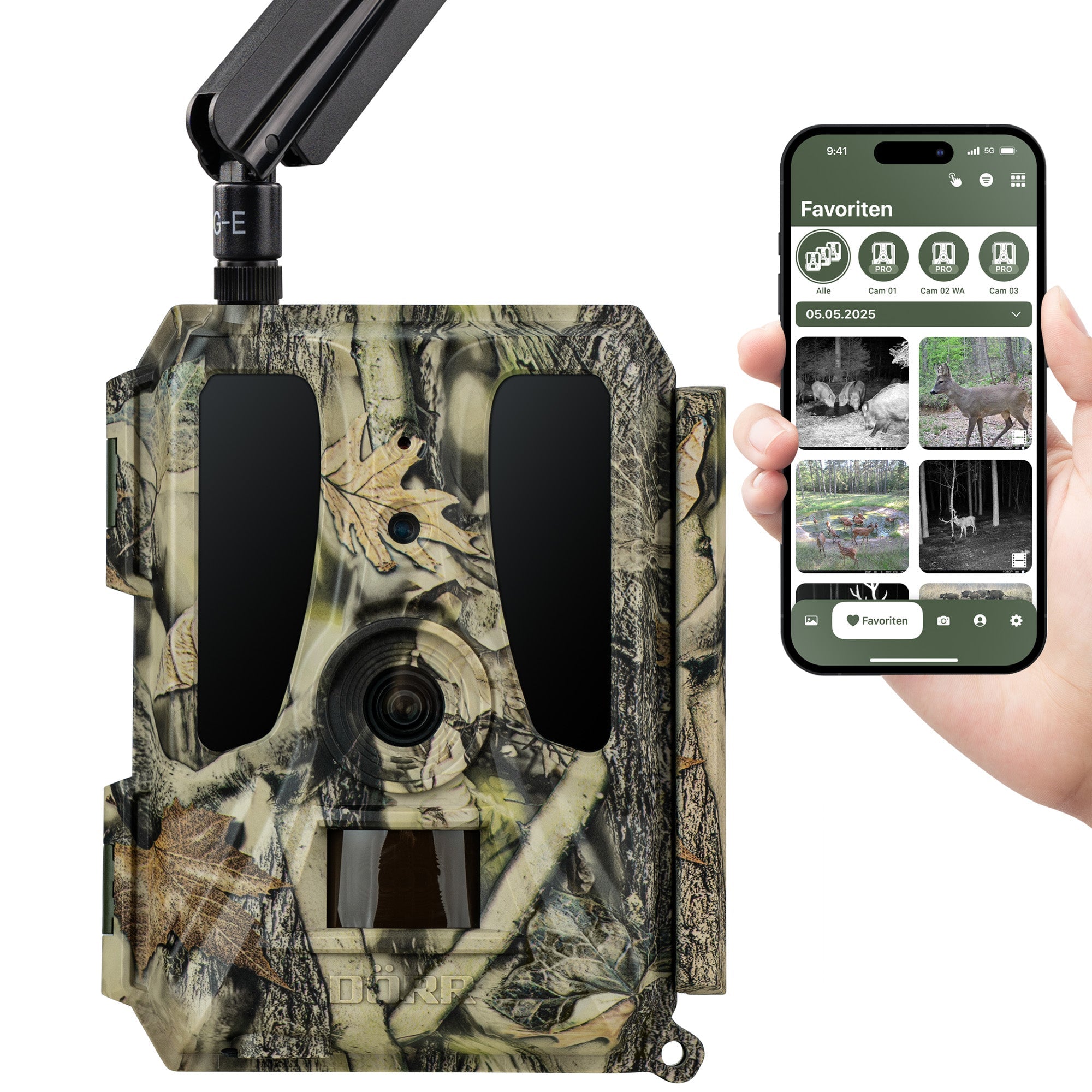 Wildkamera Cloud Pro 4G - Simlockfrei, APP, Akku- & Batteriebetrieb