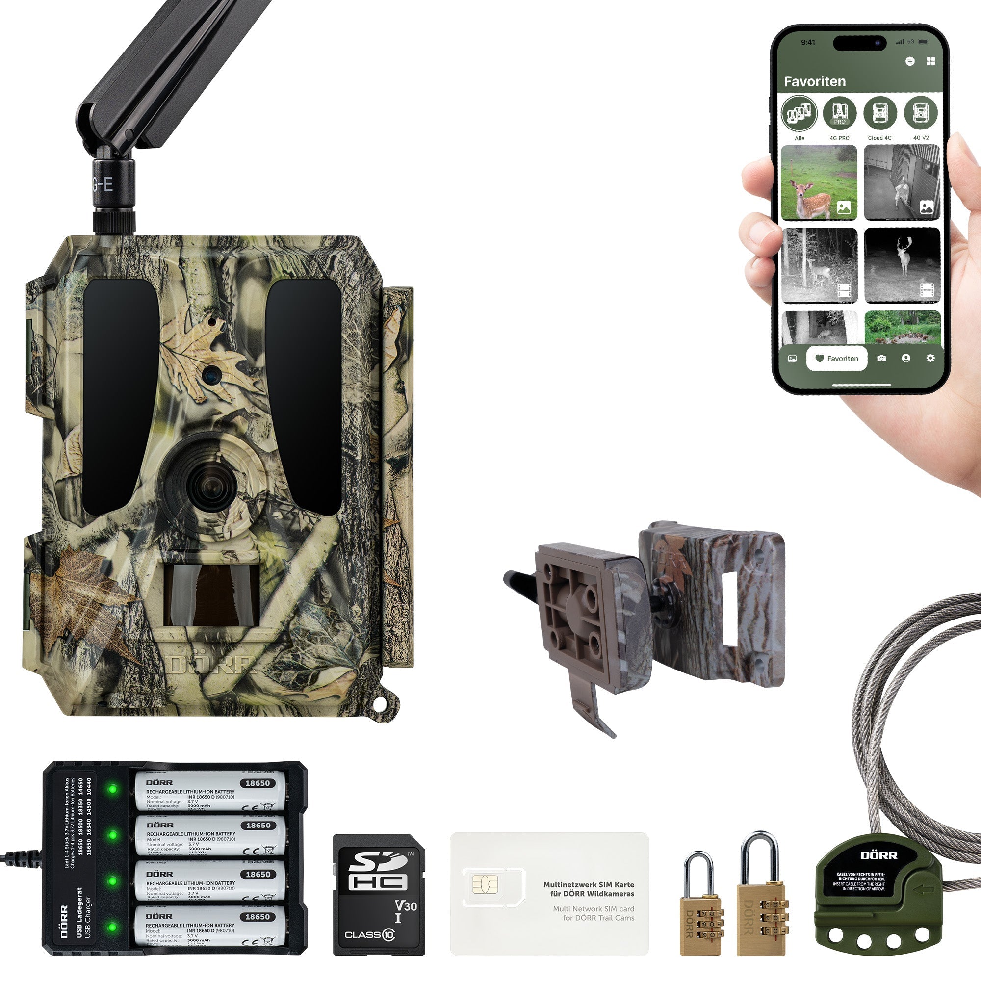 Wildkamera Cloud Pro 4G - Simlockfrei, APP, Akku- & Batteriebetrieb