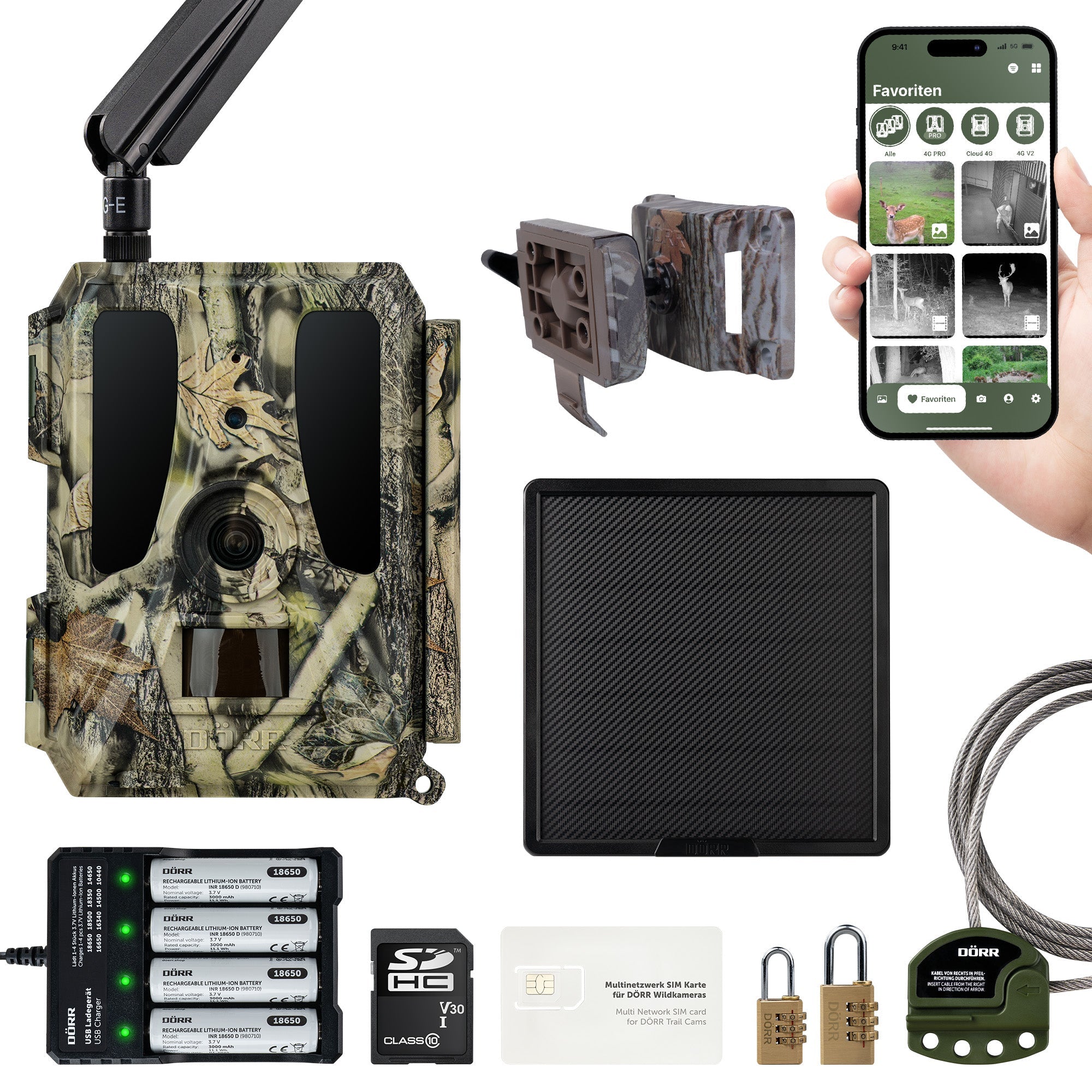 Wildkamera Cloud Pro 4G - Simlockfrei, APP, Akku- & Batteriebetrieb