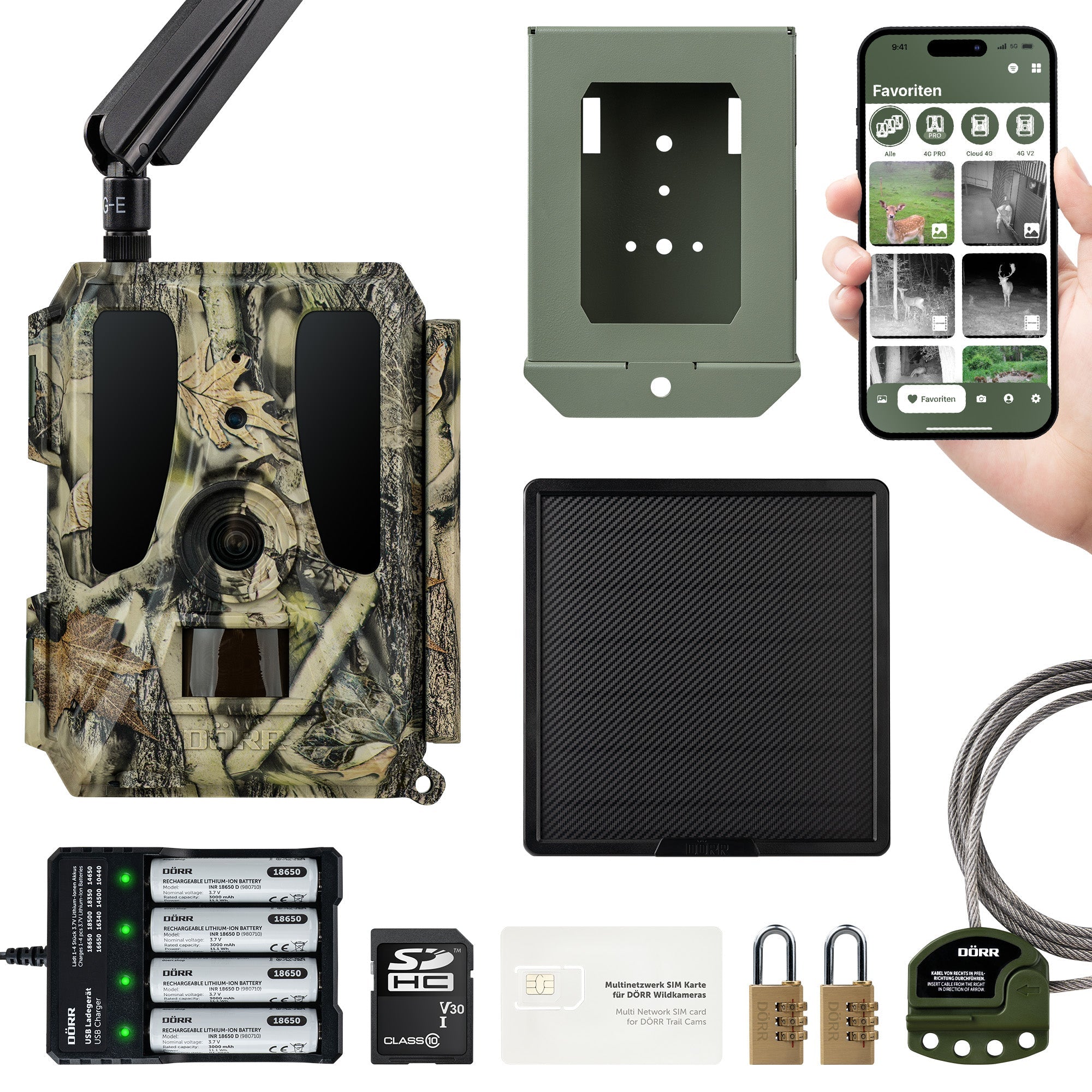 Wildkamera Cloud Pro 4G - Simlockfrei, APP, Akku- & Batteriebetrieb