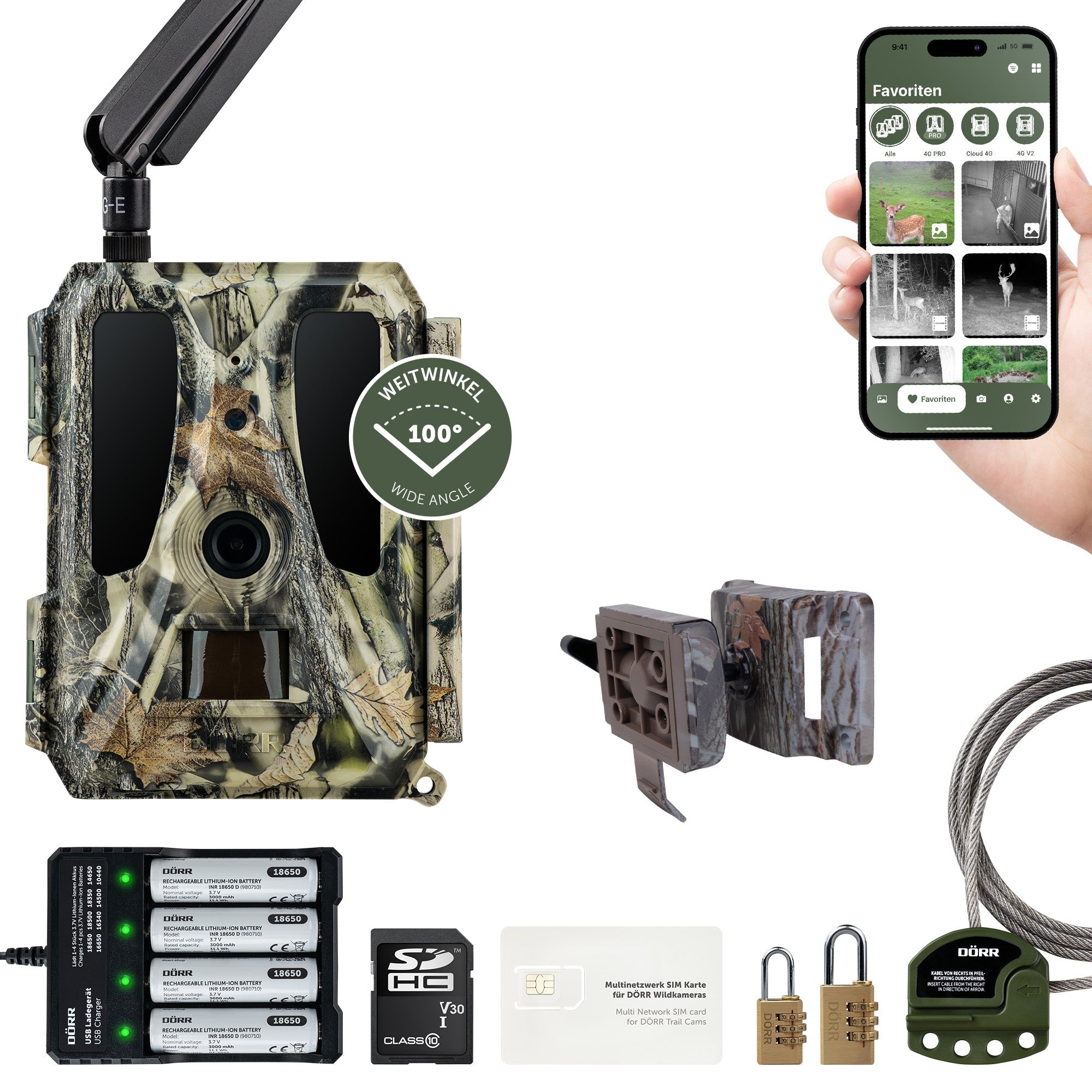 Wildkamera Cloud Pro 4G - Simlockfrei, APP, Akku- & Batteriebetrieb