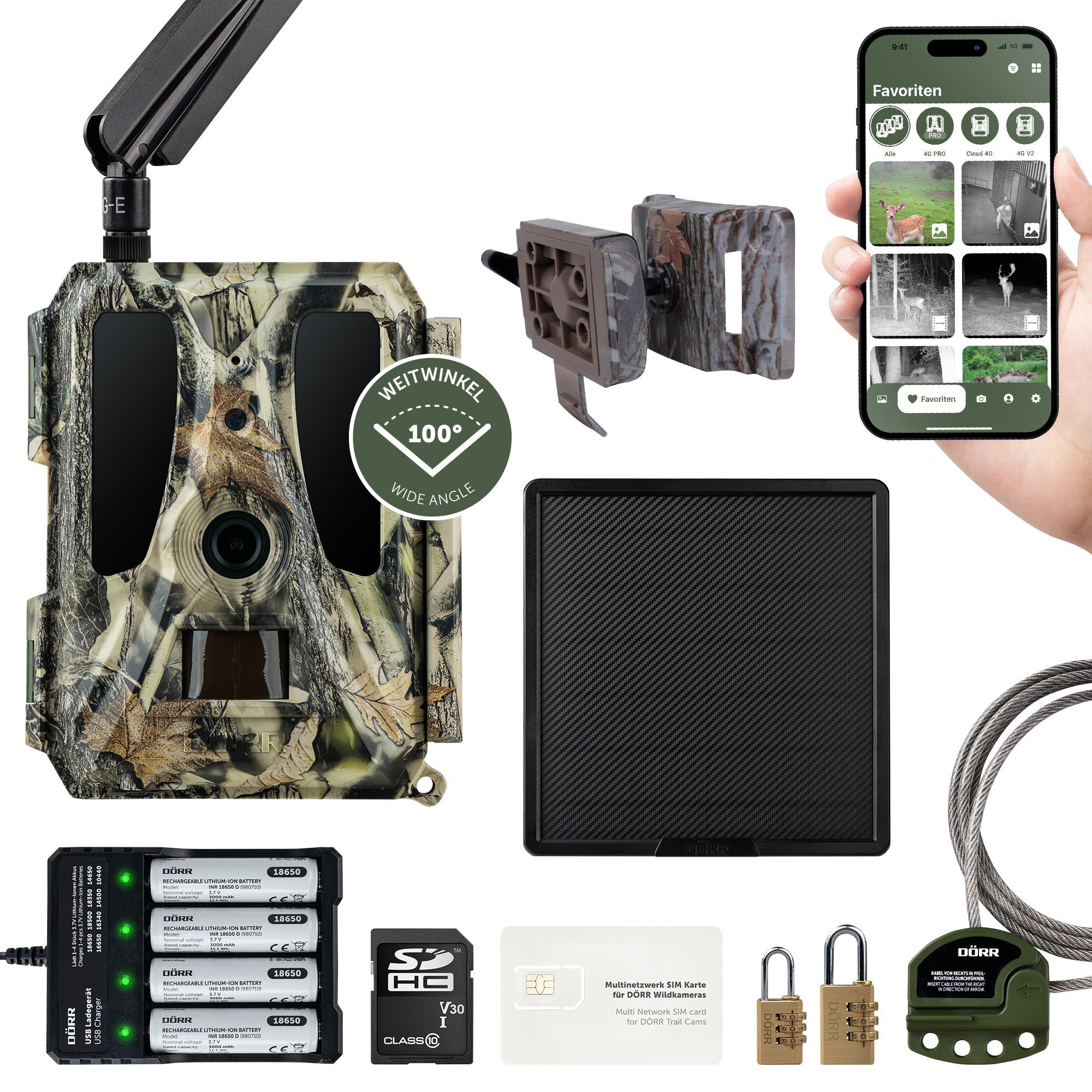 Wildkamera Cloud Pro 4G - Simlockfrei, APP, Akku- & Batteriebetrieb