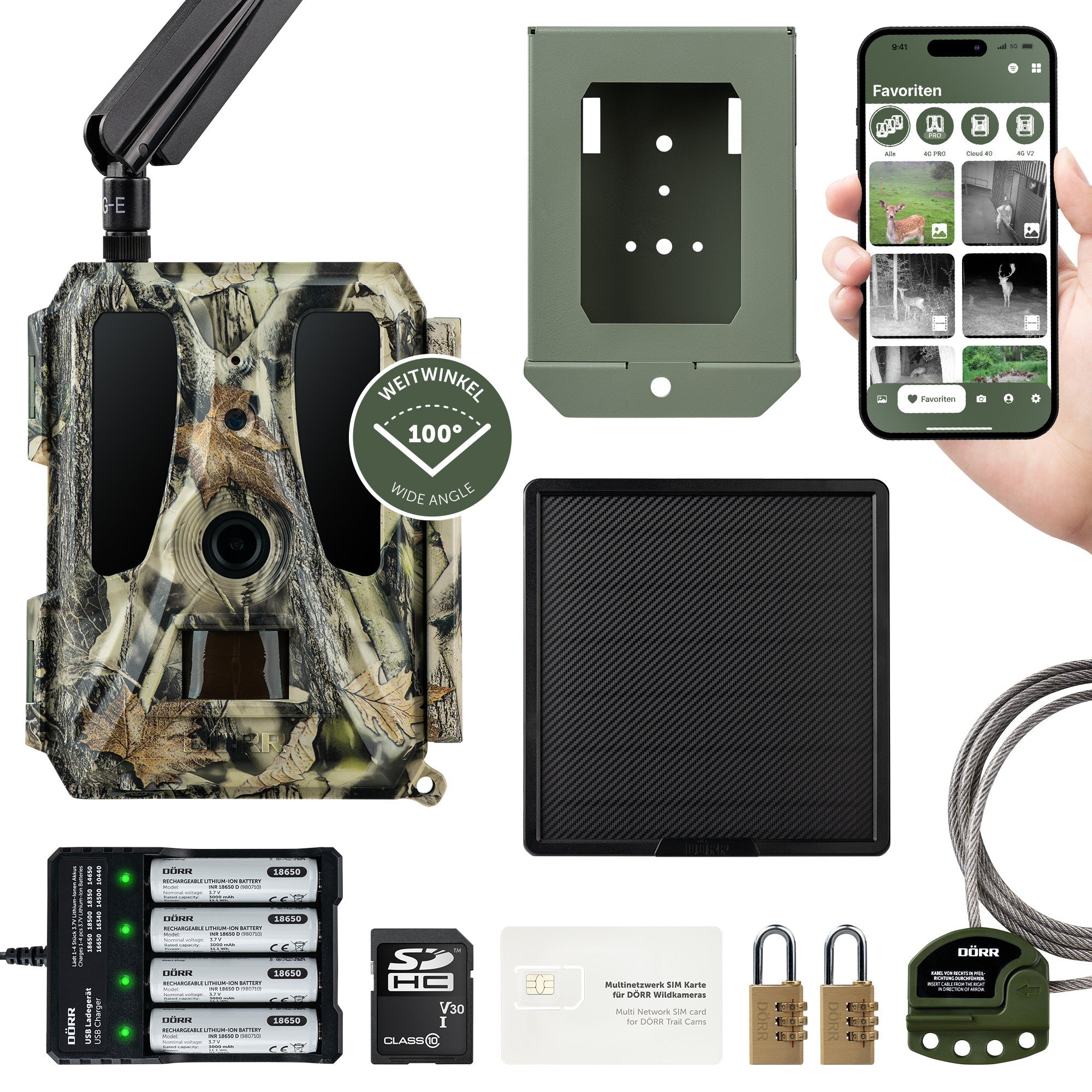 Wildkamera Cloud Pro 4G - Simlockfrei, APP, Akku- & Batteriebetrieb