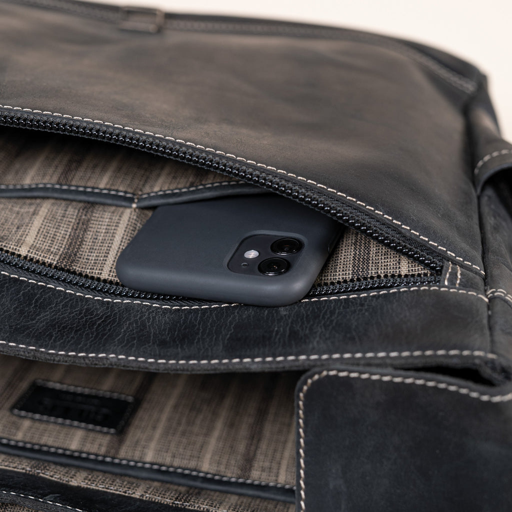 Leder Street-Messenger-Bag Trafalgar