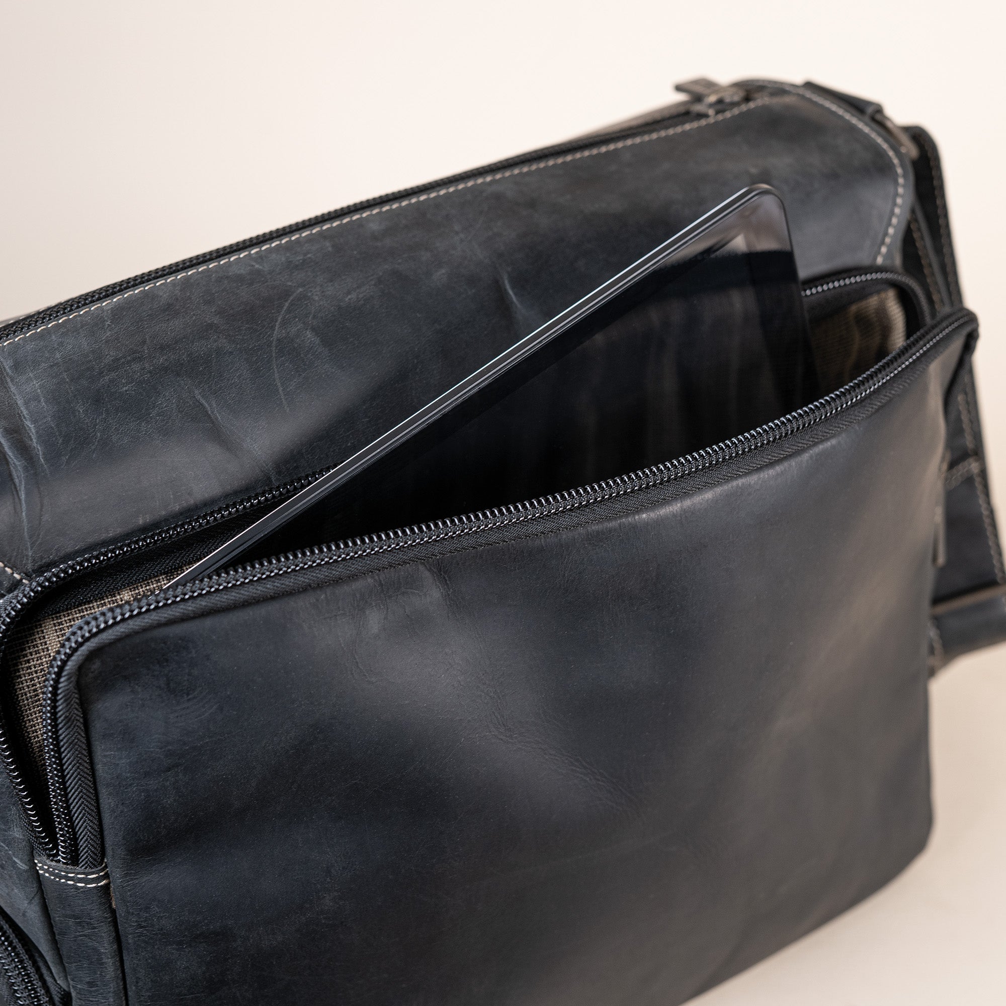 Leder Street-Messenger-Bag Trafalgar