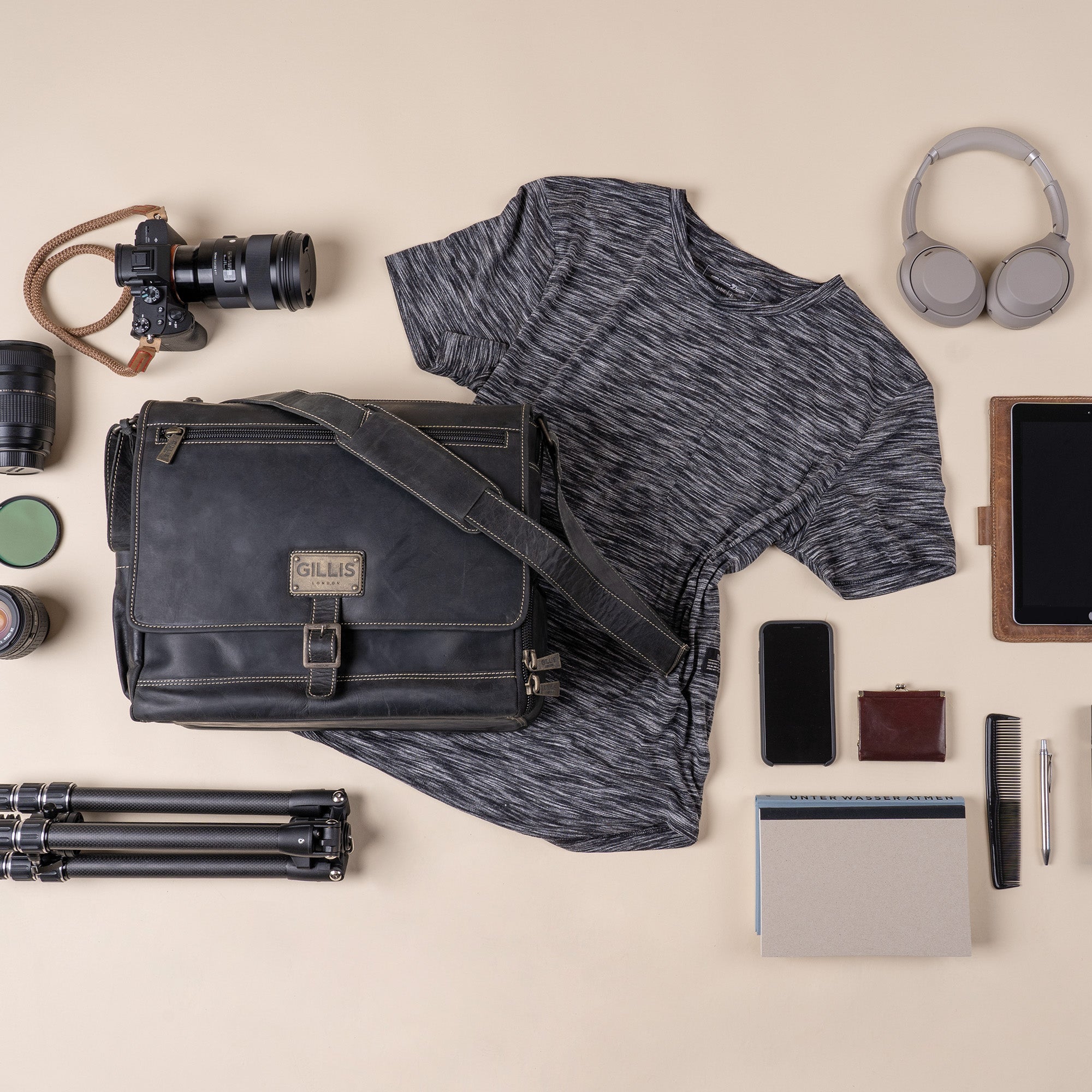 Leder Street-Messenger-Bag Trafalgar