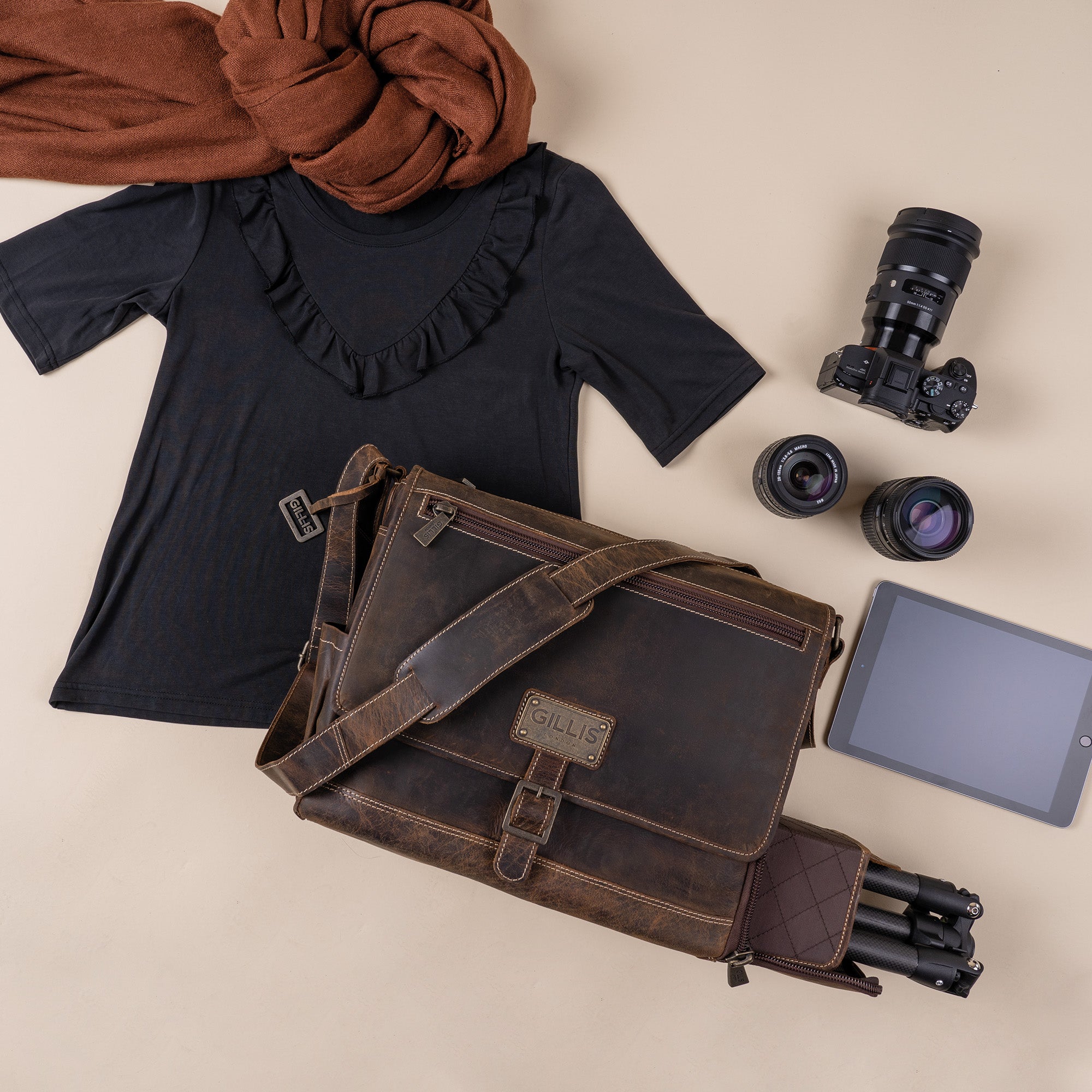 Leder Street-Messenger-Bag Trafalgar