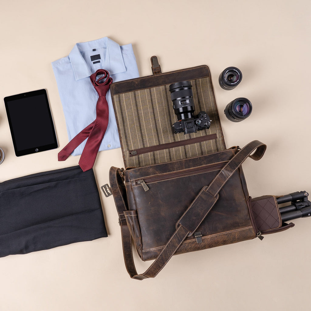 Leder Street-Messenger-Bag Trafalgar