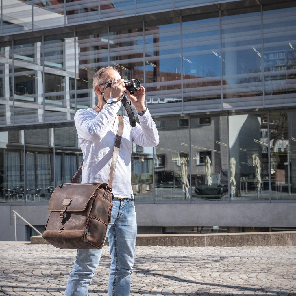 Leder Street-Messenger-Bag Trafalgar
