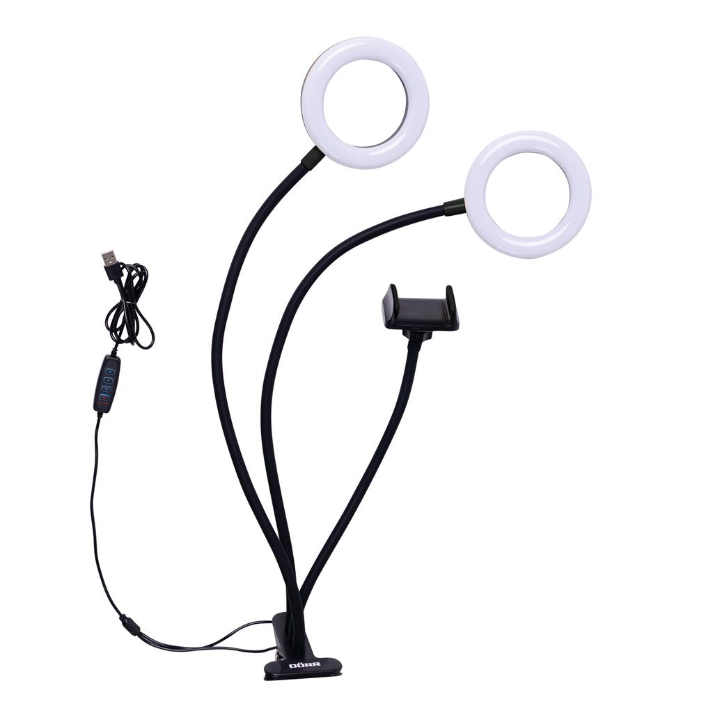 LED Selfie 2-er Ringlicht SLR-12 Bi-Color