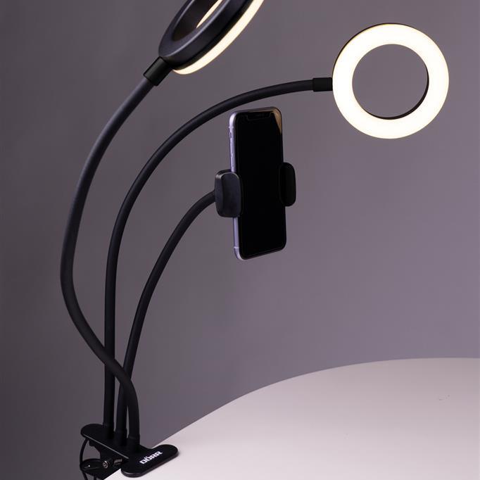 LED Selfie 2-er Ringlicht SLR-12 Bi-Color